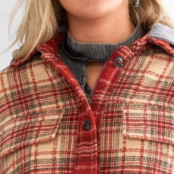 Gilded Intent Hooded Shacket - Picture 3 of 3